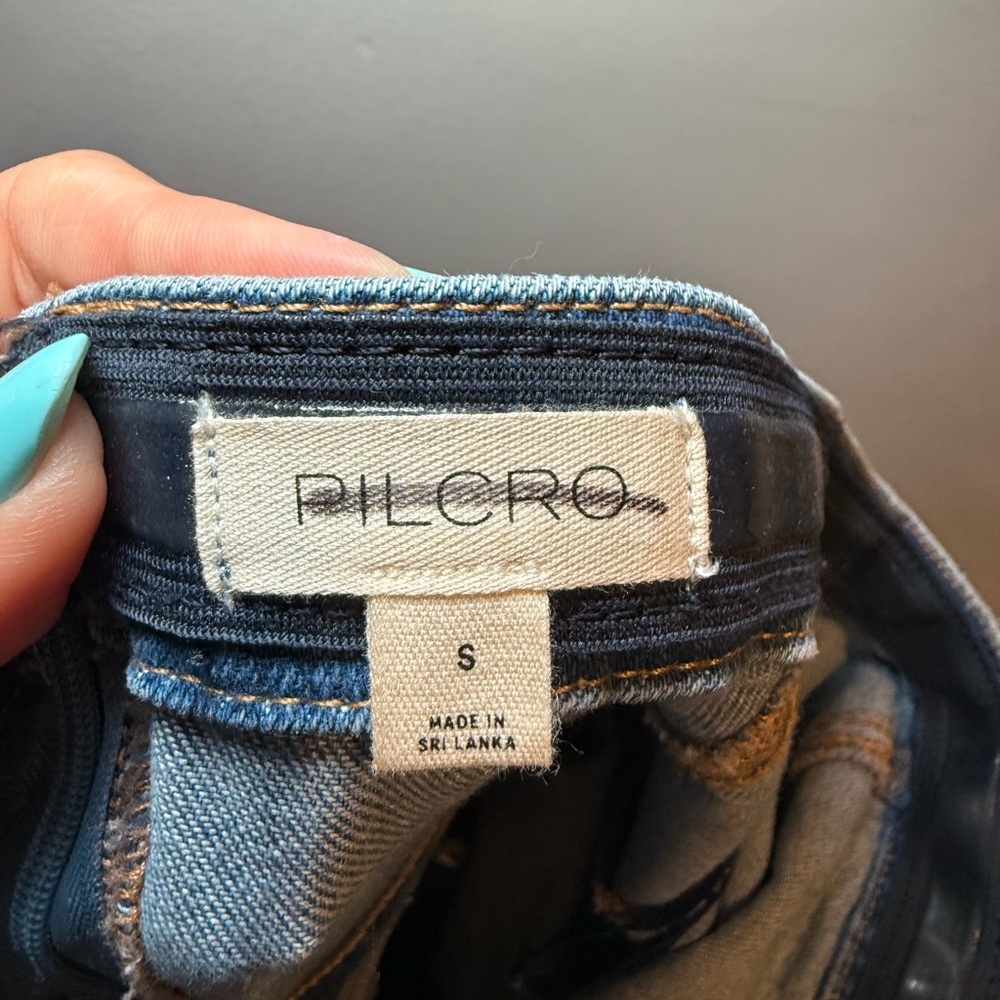 Pilcro Strapless Denim Midi Dress Sz S | High Waist Jean Dress - Picture 3 of 7
